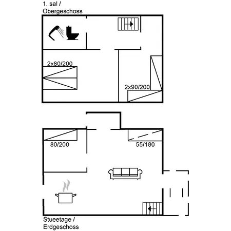 アパート Odger - 2-3km From The Sea By Interhome